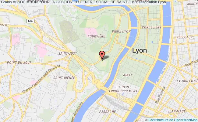 plan association Association Pour La Gestion Du Centre Social De Saint Just Lyon