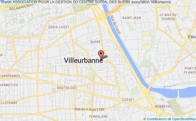 plan association Association Pour La Gestion Du Centre Social Des Buers Villeurbanne