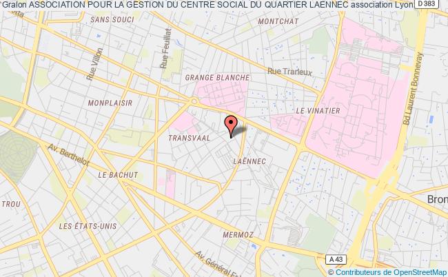 plan association Association Pour La Gestion Du Centre Social Du Quartier Laennec Lyon