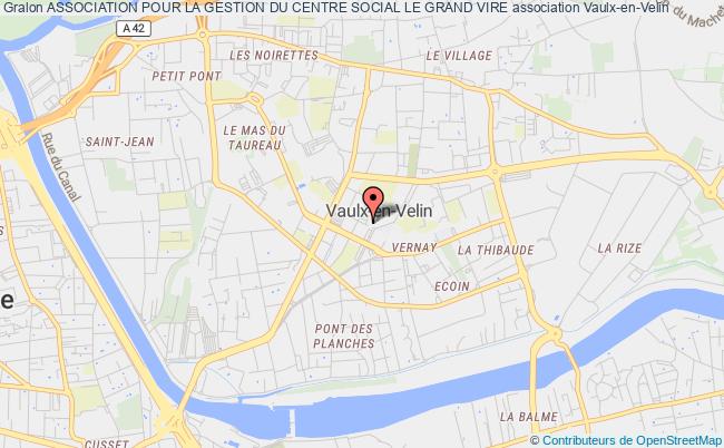 plan association Association Pour La Gestion Du Centre Social Le Grand Vire Vaulx-en-Velin
