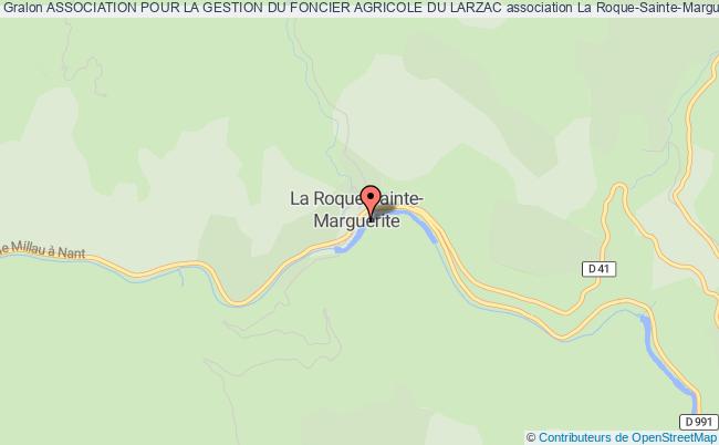 plan association Association Pour La Gestion Du Foncier Agricole Du Larzac La    Roque-Sainte-Marguerite