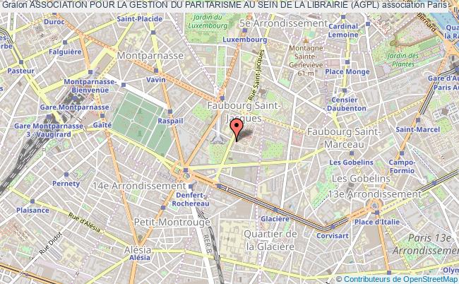 plan association Association Pour La Gestion Du Paritarisme Au Sein De La Librairie (agpl) Paris