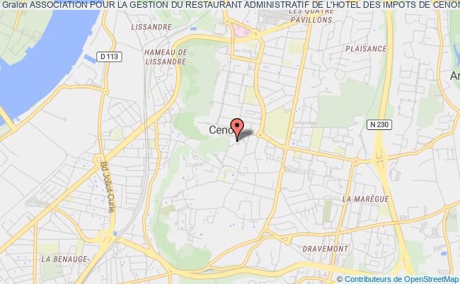 plan association Association Pour La Gestion Du Restaurant Administratif De L'hotel Des Impots De Cenon Cenon