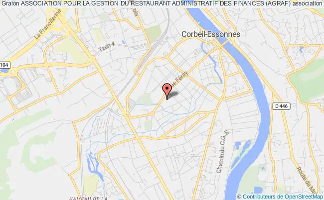 plan association Association Pour La Gestion Du Restaurant Administratif Des Finances (agraf) Corbeil-Essonnes