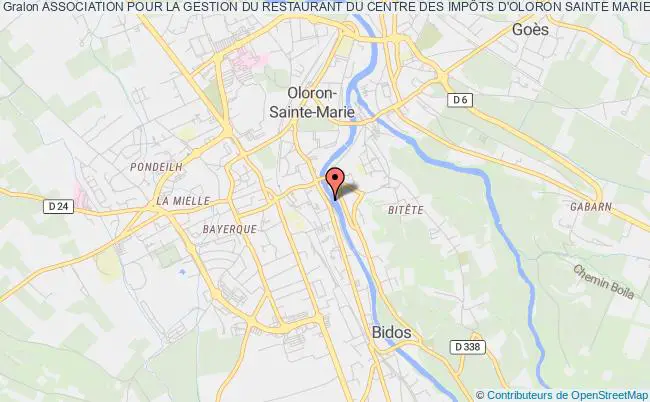 plan association Association Pour La Gestion Du Restaurant Du Centre Des ImpÔts D'oloron Sainte Marie Oloron-Sainte-Marie