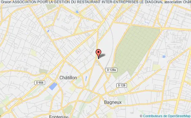 plan association Association Pour La Gestion Du Restaurant Inter-entreprises Le Diagonal Châtillon