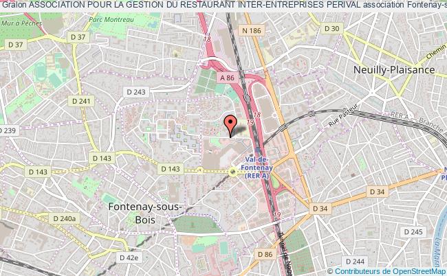 plan association Association Pour La Gestion Du Restaurant Inter-entreprises Perival Fontenay-sous-Bois