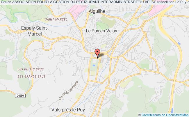 plan association Association Pour La Gestion Du Restaurant Interadministratif Du Velay Le Puy-en-Velay