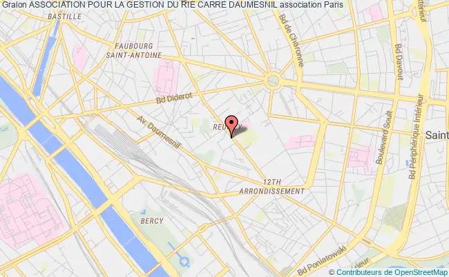 plan association Association Pour La Gestion Du Rie Carre Daumesnil Paris