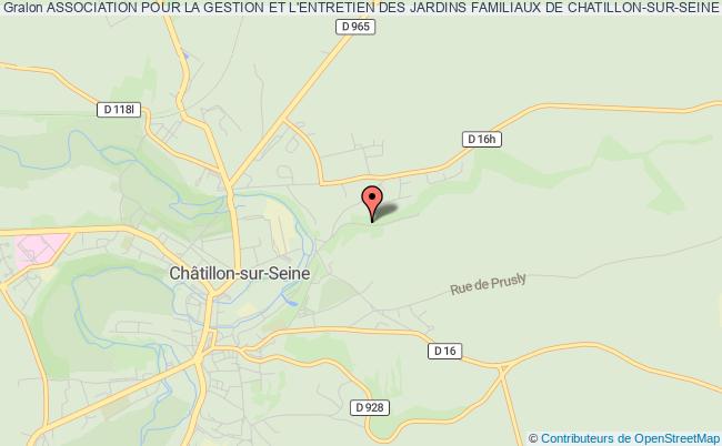 plan association Association Pour La Gestion Et L'entretien Des Jardins Familiaux De Chatillon-sur-seine Châtillon-sur-Seine