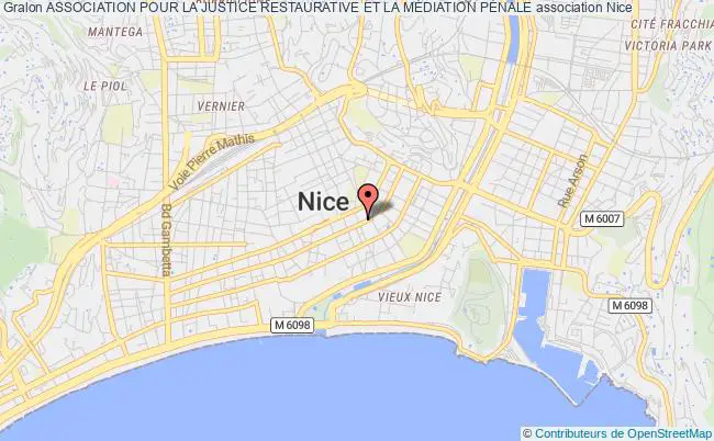 plan association Association Pour La Justice Restaurative Et La MÉdiation PÉnale Nice