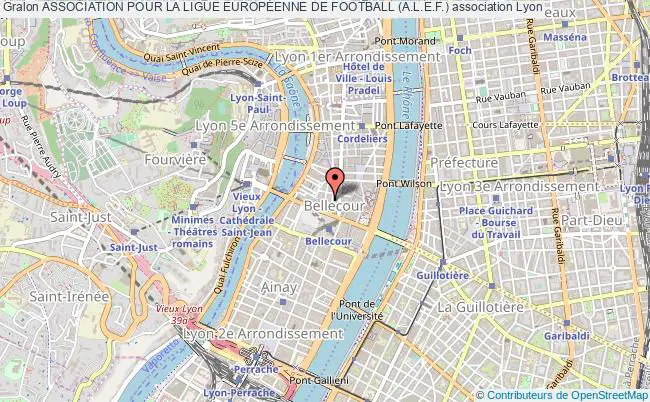 plan association Association Pour La Ligue EuropÉenne De Football (a.l.e.f.) Lyon