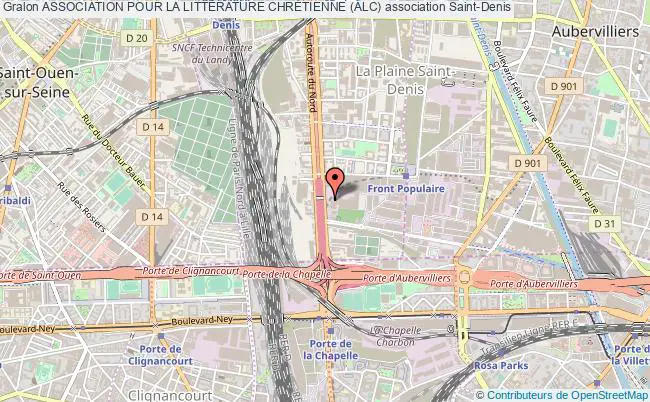 plan association Association Pour La LittÉrature ChrÉtienne (alc) Saint-Denis
