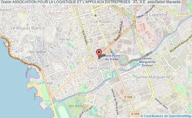 plan association Association Pour La Logistique Et L'appui Aux Entreprises : A.l.a.e. Marseille 8e