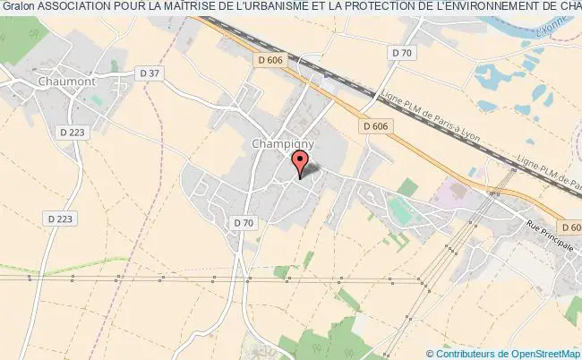 plan association Association Pour La MaÎtrise De L'urbanisme Et La Protection De L'environnement De Champigny Sur Yonne Champigny