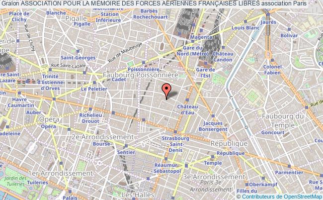 plan association Association Pour La MÉmoire Des Forces AÉriennes FranÇaises Libres Paris