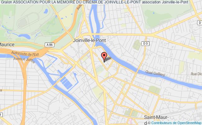 plan association Association Pour La MÉmoire Du CinÉma De Joinville-le-pont Joinville-le-Pont
