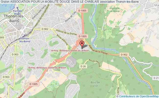 plan association Association Pour La MobilitÉ Douce Dans Le Chablais Thonon-les-Bains