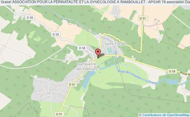 plan association Association Pour La PÉrinatalitÉ Et La GynÉcologie À Rambouillet - Apgar 78 Dampierre-en-Yvelines