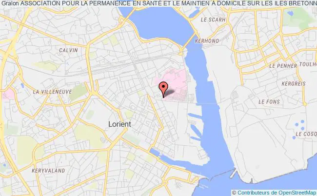 plan association Association Pour La Permanence En SantÉ Et Le Maintien À Domicile Sur Les Iles Bretonnes Lorient