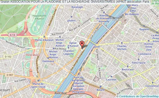 plan association Association Pour La Plaidoirie Et La Recherche Universitaires (apru) Paris