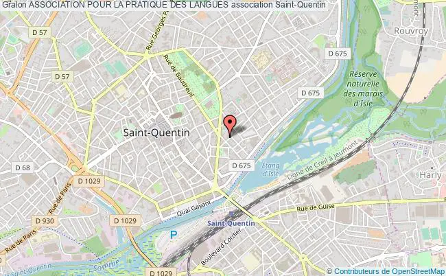 plan association Association Pour La Pratique Des Langues Saint-Quentin