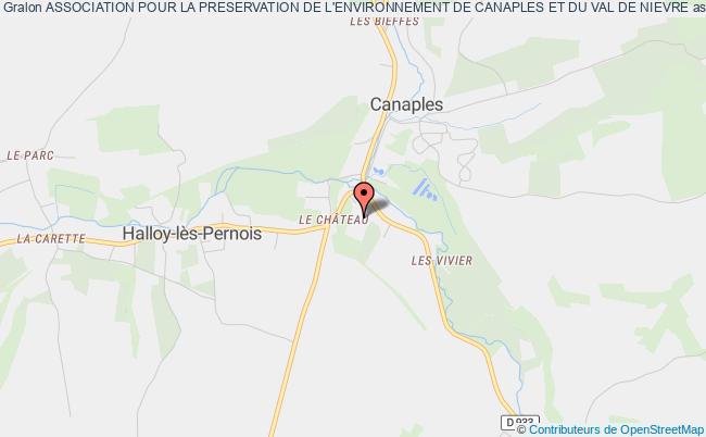 ASSOCIATION POUR LA PRESERVATION DE L'ENVIRONNEMENT DE CANAPLES ET DU VAL DE NIEVRE