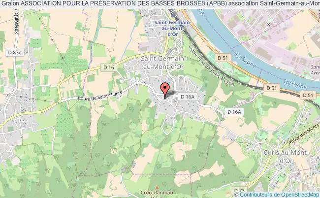 plan association Association Pour La PrÉservation Des Basses Brosses (apbb) Saint-Germain-au-Mont-d'Or