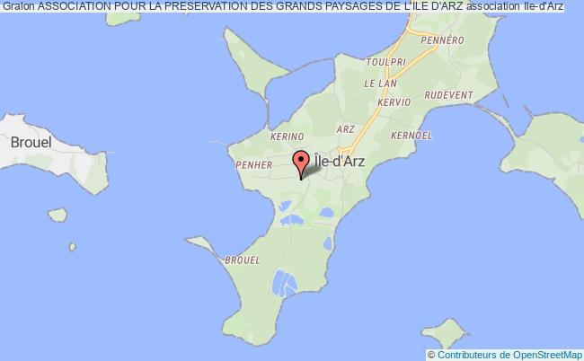 plan association Association Pour La Preservation Des Grands Paysages De L'ile D'arz Île-d'Arz
