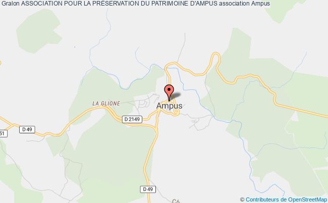 plan association Association Pour La PrÉservation Du Patrimoine D'ampus Ampus