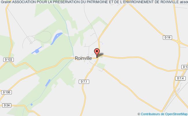 plan association Association Pour La Preservation Du Patrimoine Et De L Environnement De Roinville Roinville