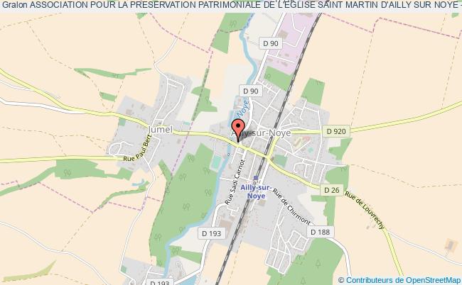 plan association Association Pour La Preservation Patrimoniale De L'eglise Saint Martin D'ailly Sur Noye - A2psma Ailly-sur-Noye