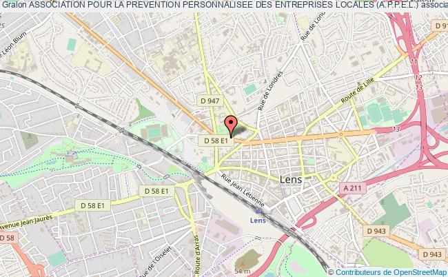 plan association Association Pour La Prevention Personnalisee Des Entreprises Locales (a.p.p.e.l.) Lens