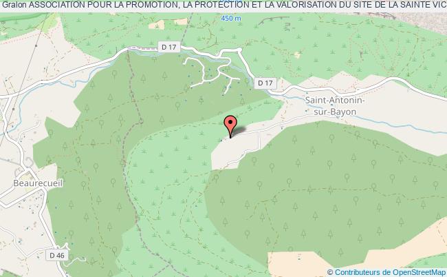 plan association Association Pour La Promotion, La Protection Et La Valorisation Du Site De La Sainte Victoire Saint-Antonin-sur-Bayon