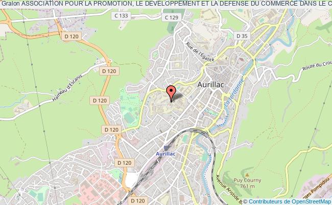 plan association Association Pour La Promotion, Le Developpement Et La Defense Du Commerce Dans Le Centre-ville D'aurillac Aurillac