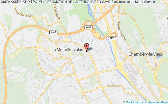 plan association Association Pour La Promotion De L'alternance En Savoie Motte-Servolex