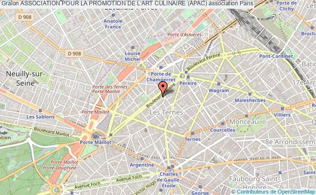 plan association Association Pour La Promotion De L'art Culinaire (apac) Paris
