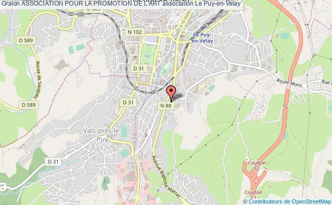 plan association Association Pour La Promotion De L'art Le Puy-en-Velay