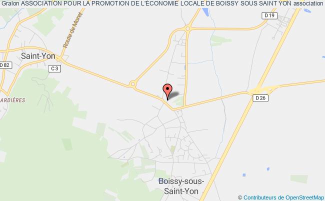 plan association Association Pour La Promotion De L'Économie Locale De Boissy Sous Saint Yon Boissy-sous-Saint-Yon