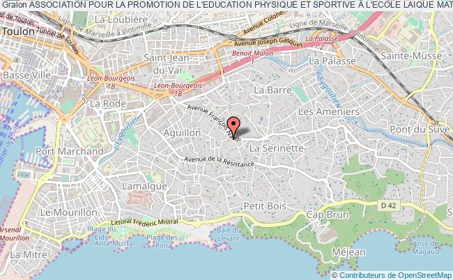 plan association Association Pour La Promotion De L'education Physique Et Sportive Â L'ecole Laique Maternelle Et Elementaire Toulon