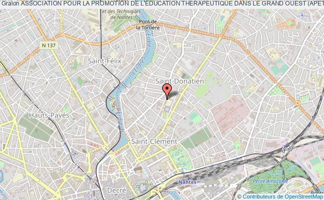 plan association Association Pour La Promotion De L'education Therapeutique Dans Le Grand Ouest (apetego) Nantes cedex 1