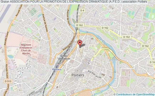 plan association Association Pour La Promotion De L'expression Dramatique (a.p.e.d.) Poitiers