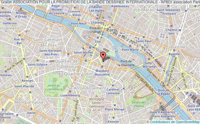 plan association Association Pour La Promotion De La Bande Dessinee Internationale - Apbdi Paris