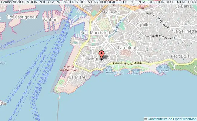 plan association Association Pour La Promotion De La Cardiologie Et De L'hopital De Jour Du Centre Hospitalier D'hyeres Toulon