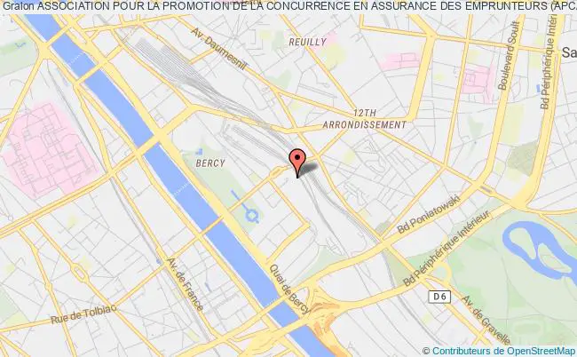 plan association Association Pour La Promotion De La Concurrence En Assurance Des Emprunteurs (apcade) Paris