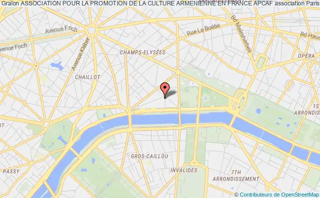 plan association Association Pour La Promotion De La Culture Armenienne En France Apcaf Paris