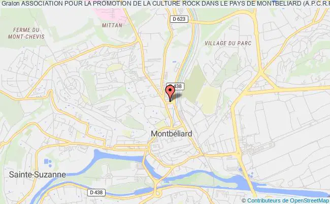 plan association Association Pour La Promotion De La Culture Rock Dans Le Pays De Montbeliard (a.p.c.r.p.m.) Montbéliard
