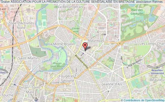 plan association Association Pour La Promotion De La Culture Senegalaise En Bretagne Rennes