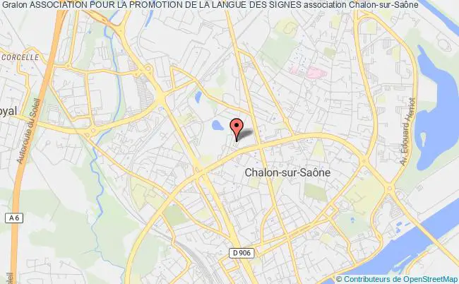 plan association Association Pour La Promotion De La Langue Des Signes Chalon-sur-Saône