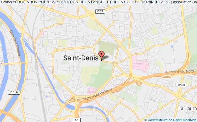 plan association Association Pour La Promotion De La Langue Et De La Culture Soninke (a.p.s.) Saint-Denis